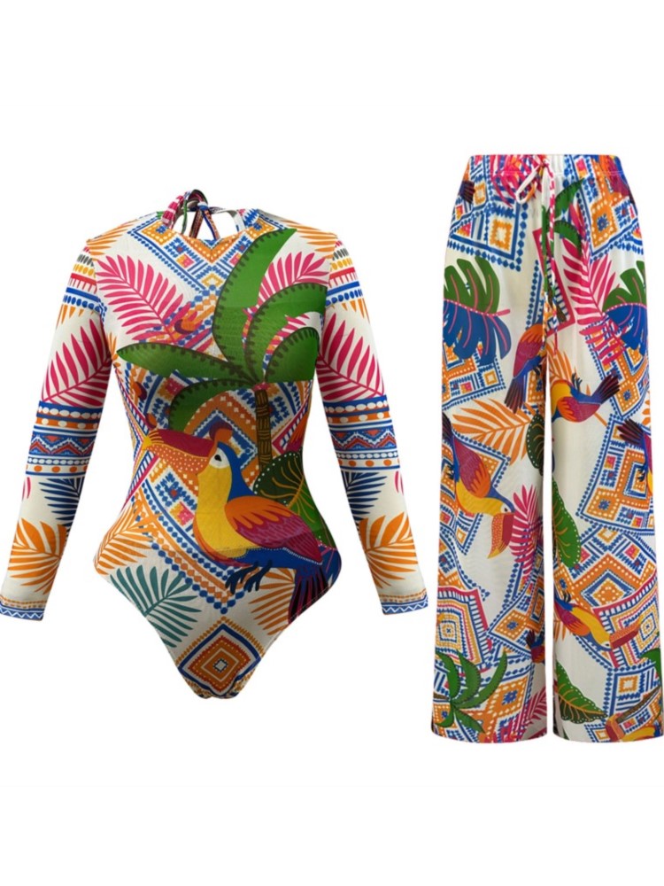 Swim Cover Up Mesh - 2 Piece Sets Mesh Swimwear And