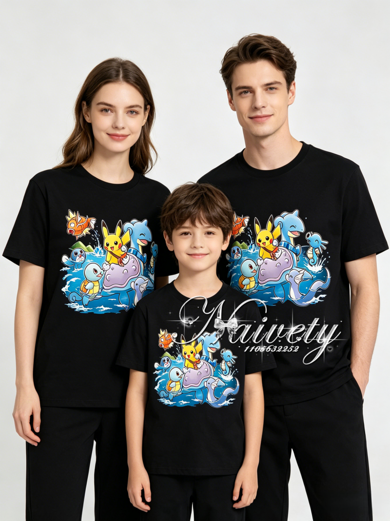 Summer Clothing Good Quality - 2026 Summer Pokemon Family Matching T-Shirts,