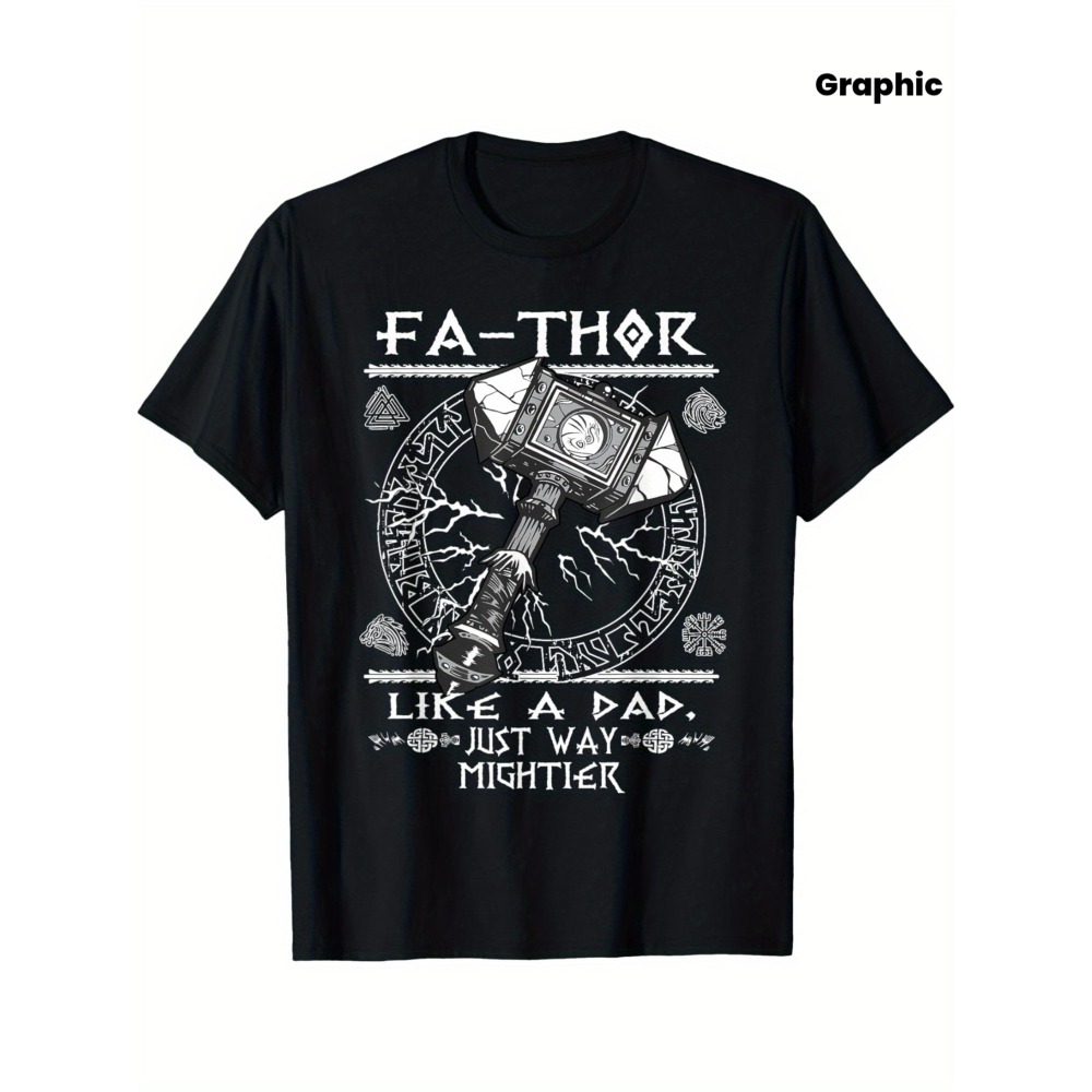 Summer Viking Clothing - Men's Fathor Viking Graphic T-Shirt -