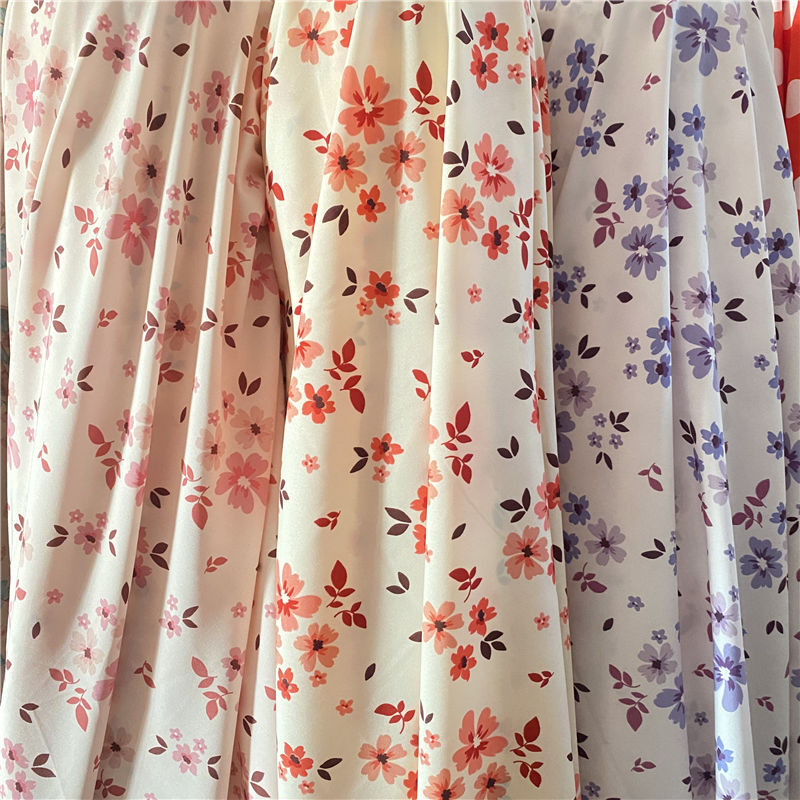 Summer Clothing Material - 1/2/3m Floral Printed Chiffon Fabric for