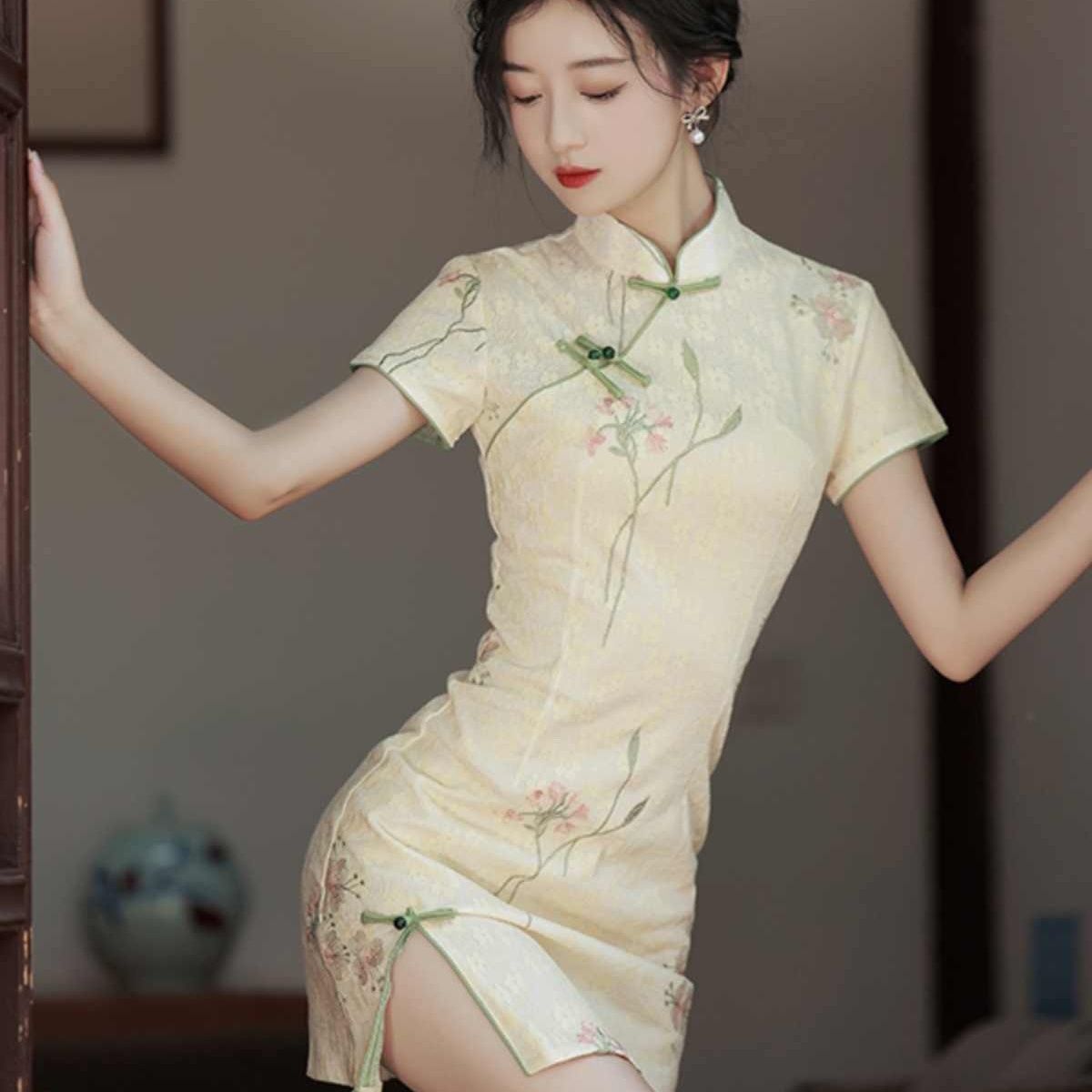 Summer Clothing Young Women - Petite Chinese Modern Qipao Dress, 2025