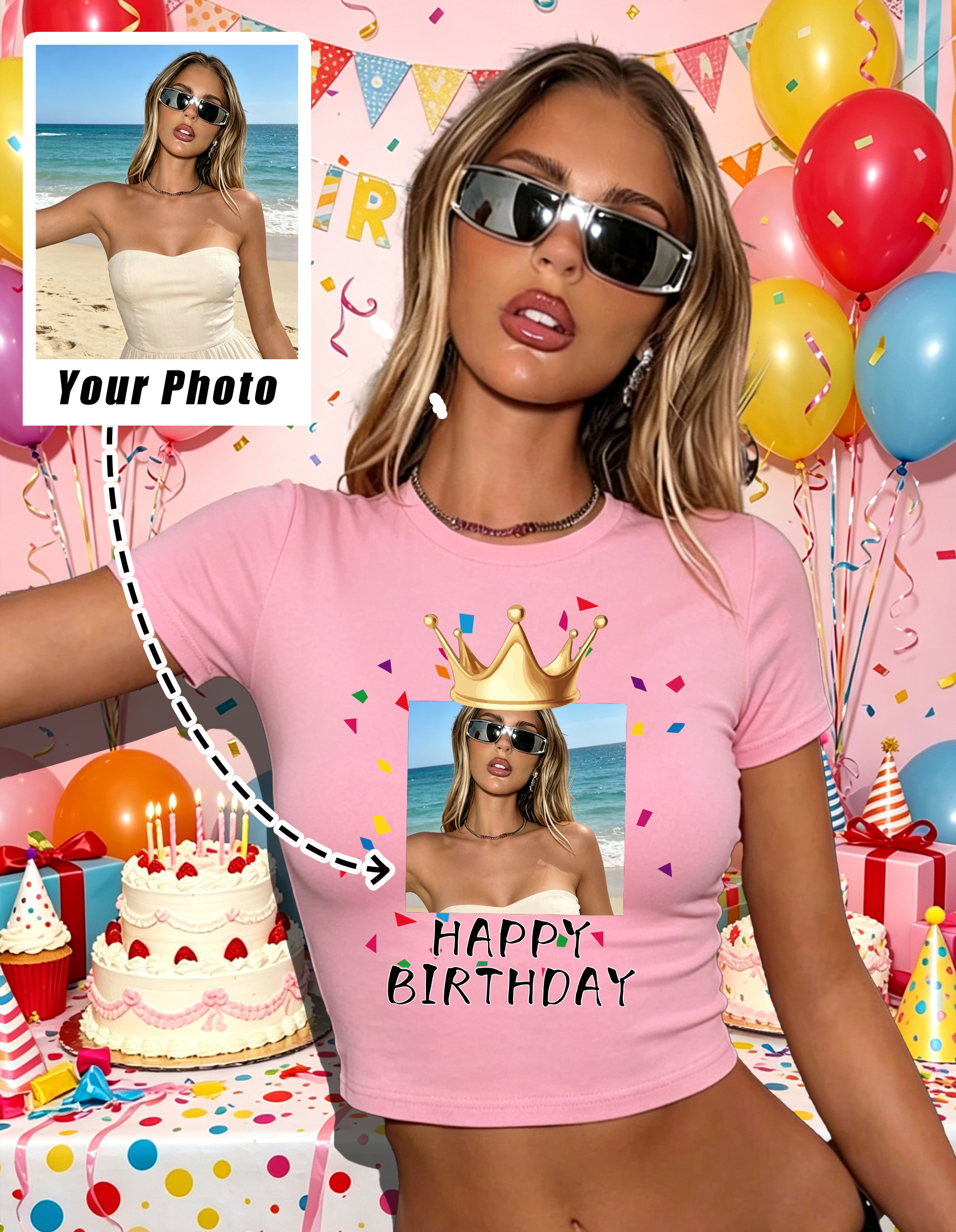 Summer Clothing Logo - Custom Graphic Logo Slim T Shirts
