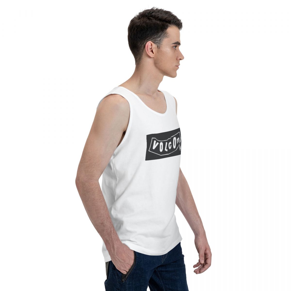 V-Volcom Logo 100% Cotton Men' - Summer Clothing Logo recensione e prezzo