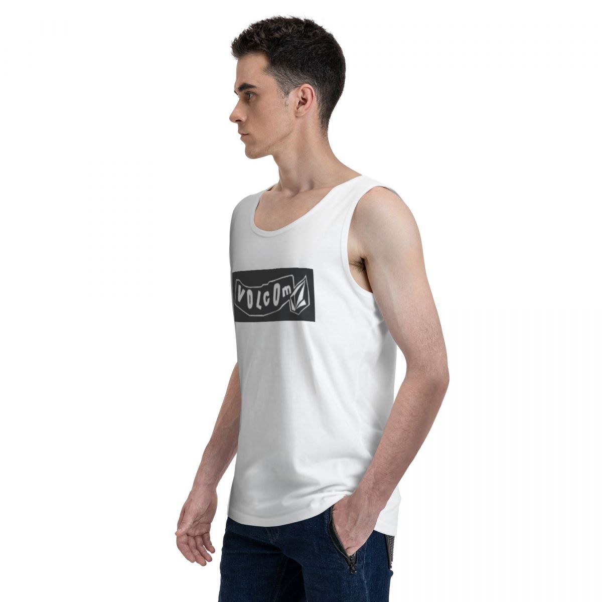 V-Volcom Logo 100% Cotton Men' - Summer Clothing Logo recensione e prezzo