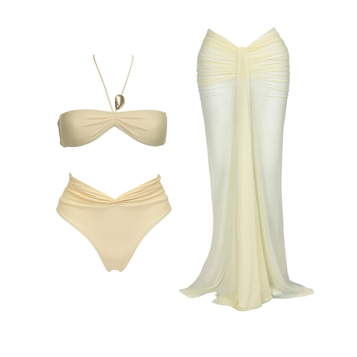 3 Pieces Bikini 2026 Sexy Wome - Swim Cover Up Mesh recensione e prezzo