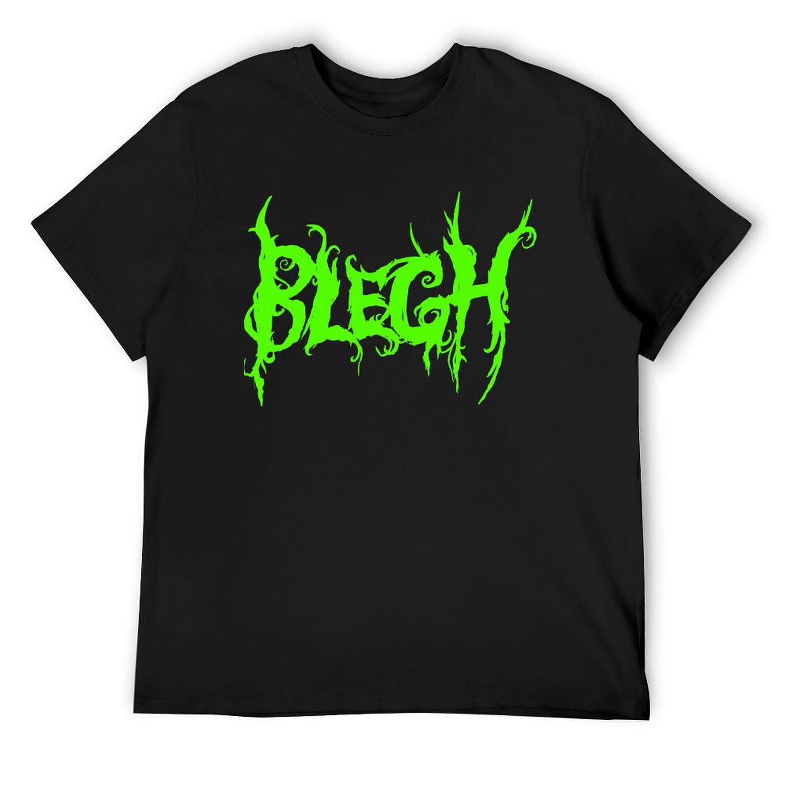 Neon Green Blegh on Black T-Sh - Summer Green Clothing recensione e prezzo