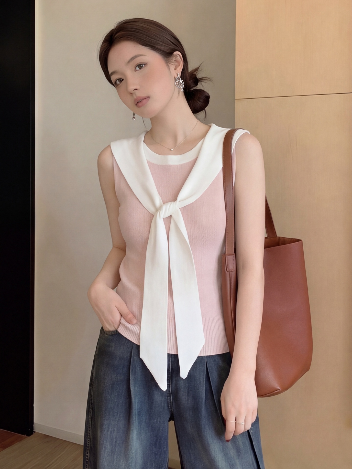 Dopamine Pink Navy Necktie Ves - Summer Clothing Old Navy recensione e prezzo