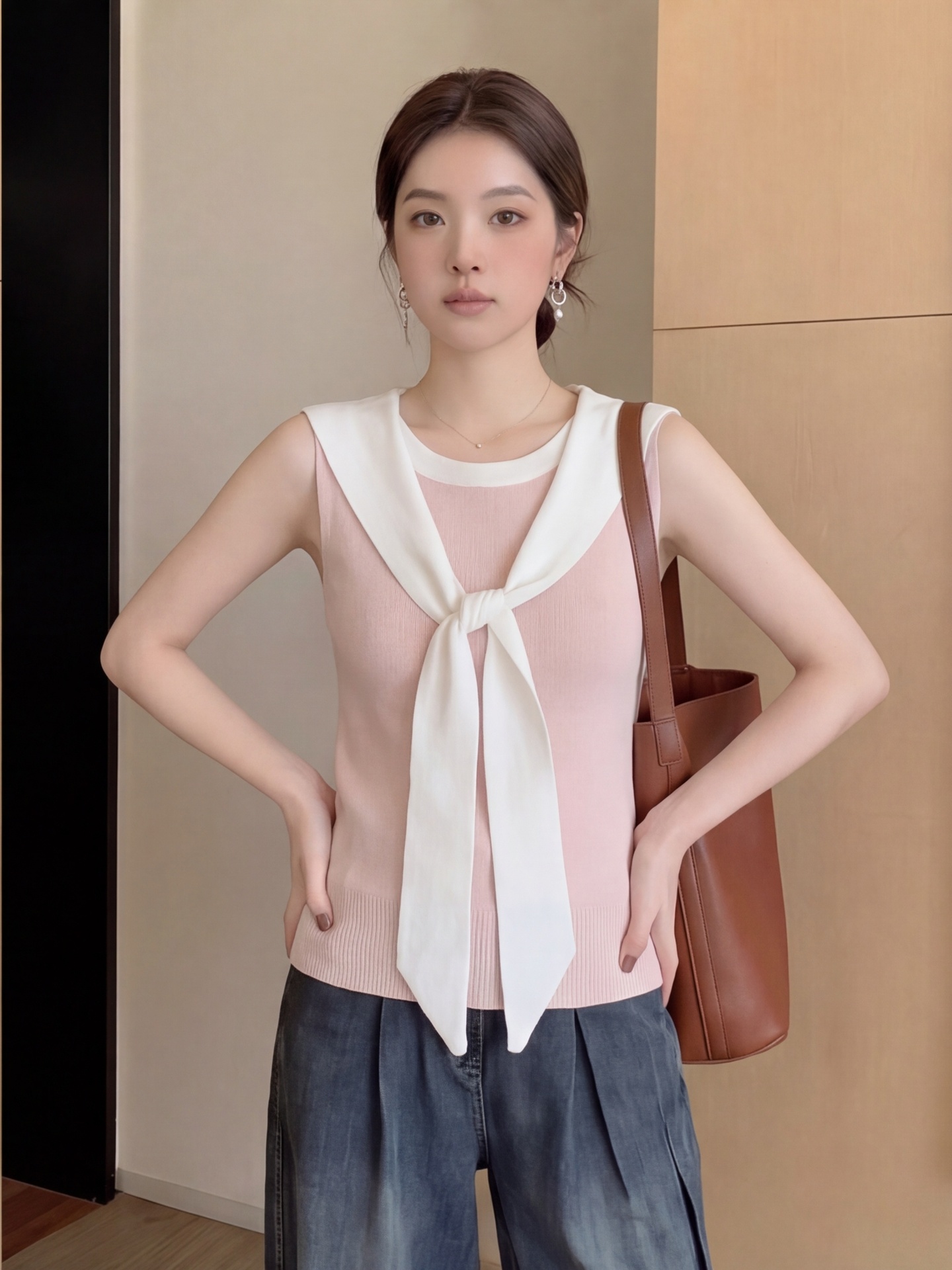 Dopamine Pink Navy Necktie Ves - Summer Clothing Old Navy recensione e prezzo