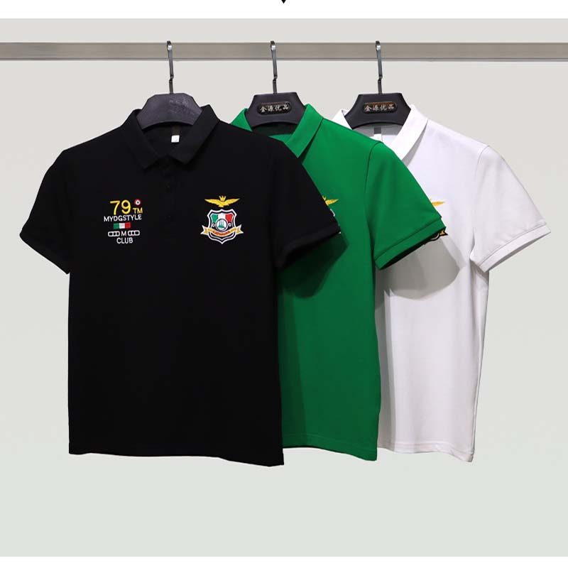 Trendy Men's Lapel Collar Polo - Summer Green Clothing recensione e prezzo