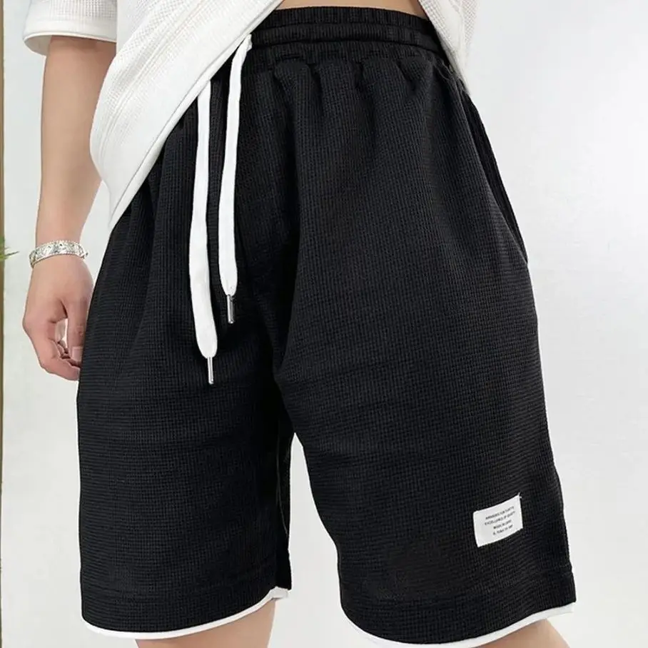 Male Short Pants Black Waffle  - Summer Clothing Deals recensione e prezzo