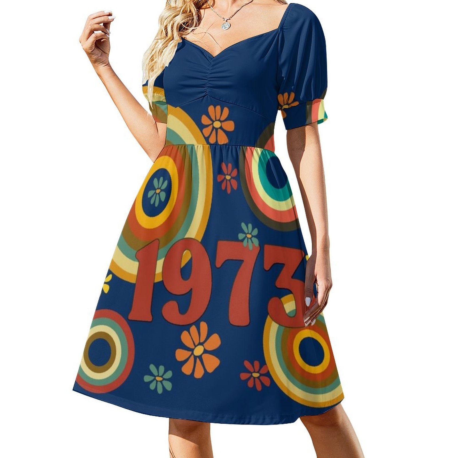 1973 Floral Smock Dress For Wo - Summer Clothing Vibes recensione e prezzo