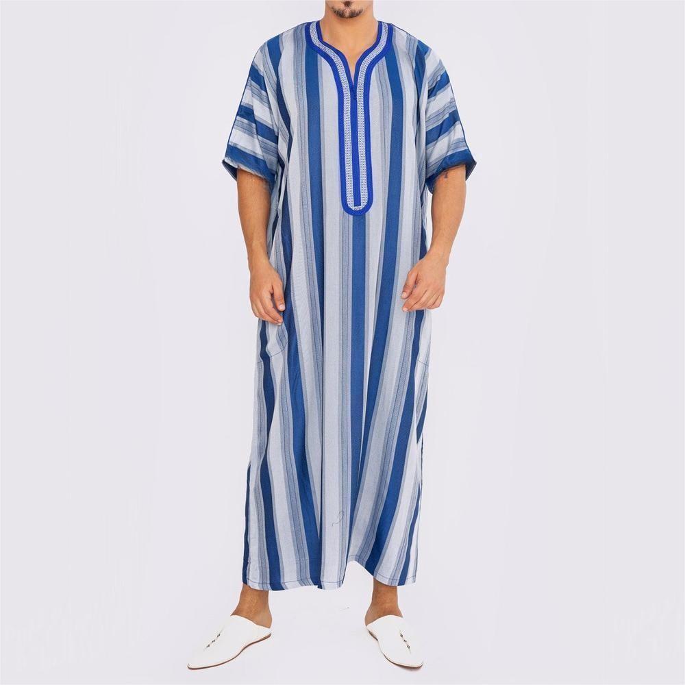 Men's Short Sleeve Long Robe L - Summer Clothing Material recensione e prezzo