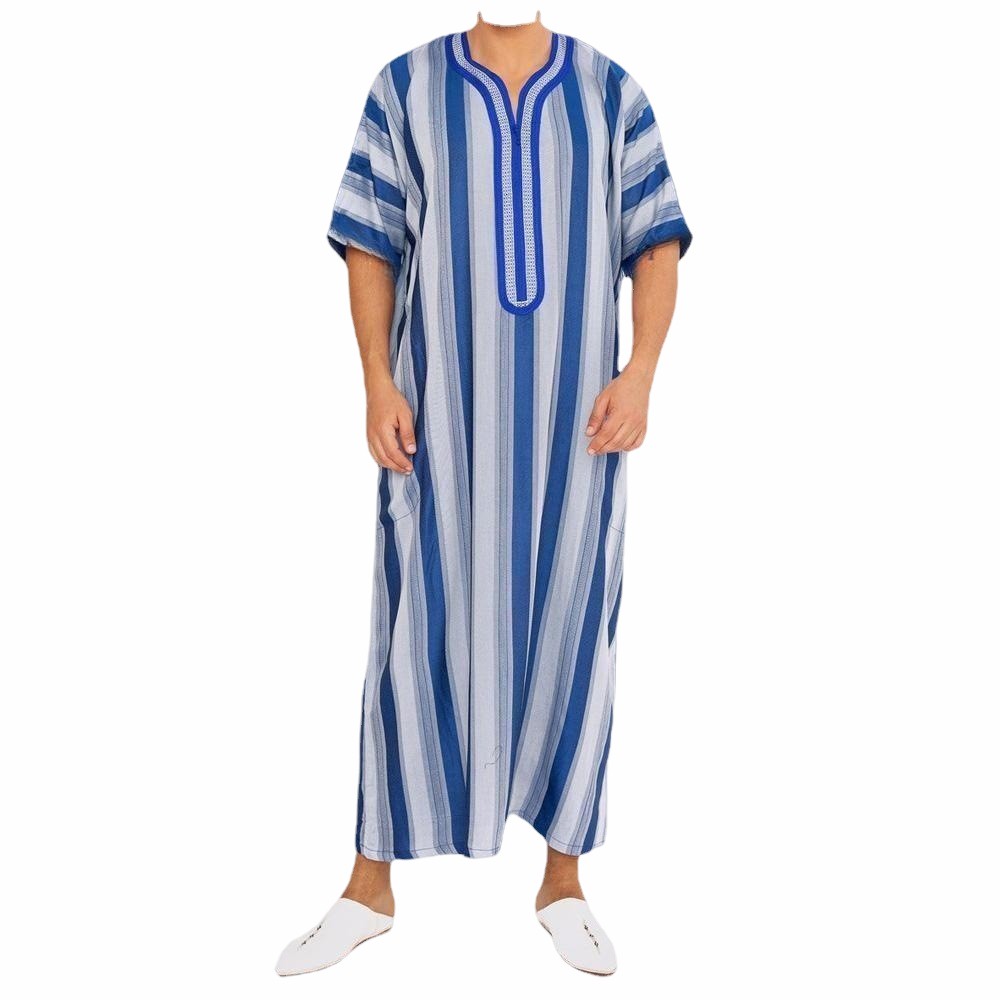 Men's Short Sleeve Long Robe L - Summer Clothing Material recensione e prezzo