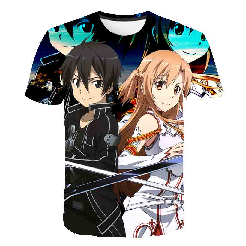 Anime 3D-printed Sword Art Onl - Summer Clothing Online Shopping recensione e prezzo