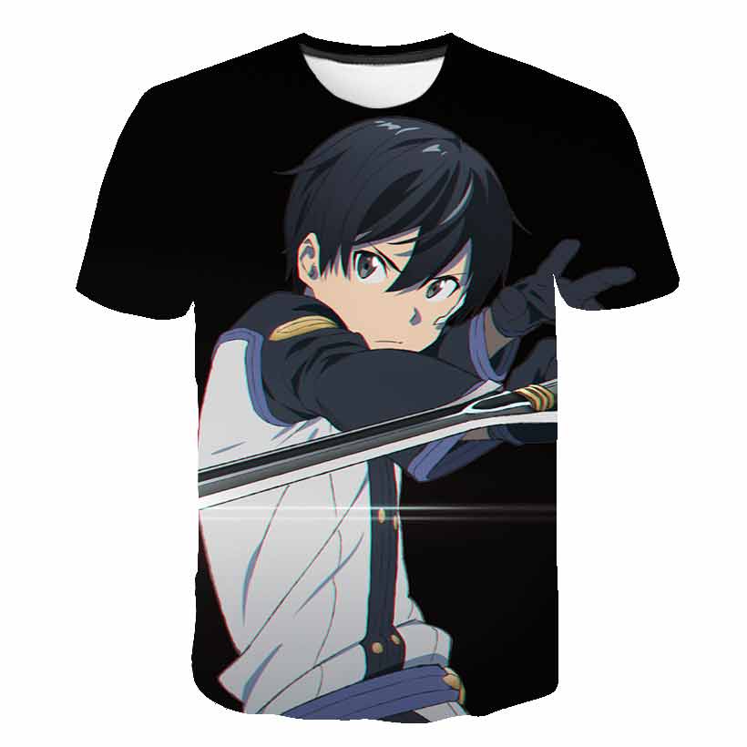 Anime 3D-printed Sword Art Onl - Summer Clothing Online Shopping recensione e prezzo