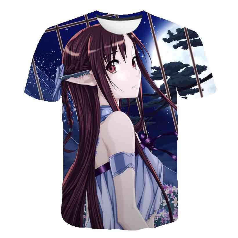 Anime 3D-printed Sword Art Onl - Summer Clothing Online Shopping recensione e prezzo