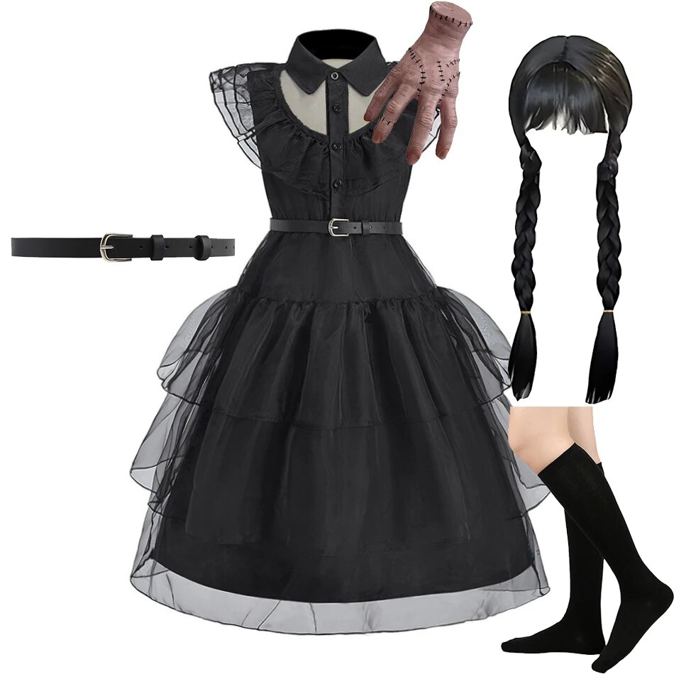 Girl Costume Kids Cosplay Blac - Summer Clothing For Kids Girls recensione e prezzo