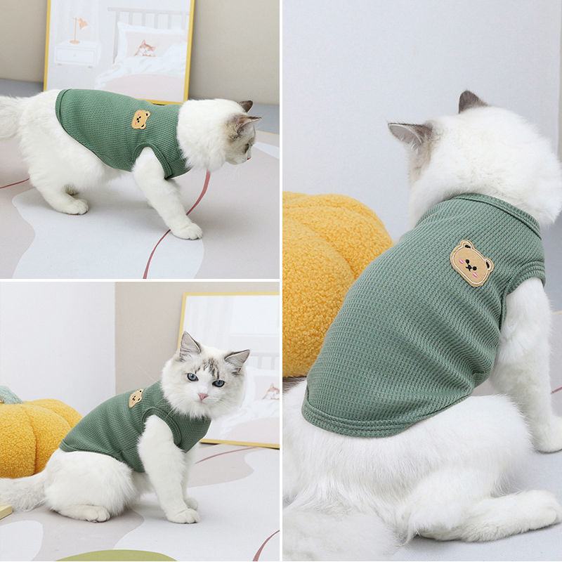 1pc Green Bear Vest Pet Dog Cl - Summer Green Clothing recensione e prezzo