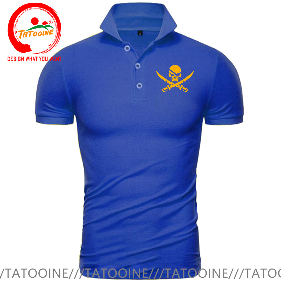 Pirate Skull Logo Print Polo S - Summer Clothing Logo recensione e prezzo