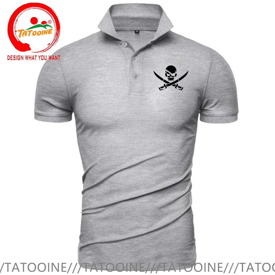 Pirate Skull Logo Print Polo S - Summer Clothing Logo recensione e prezzo