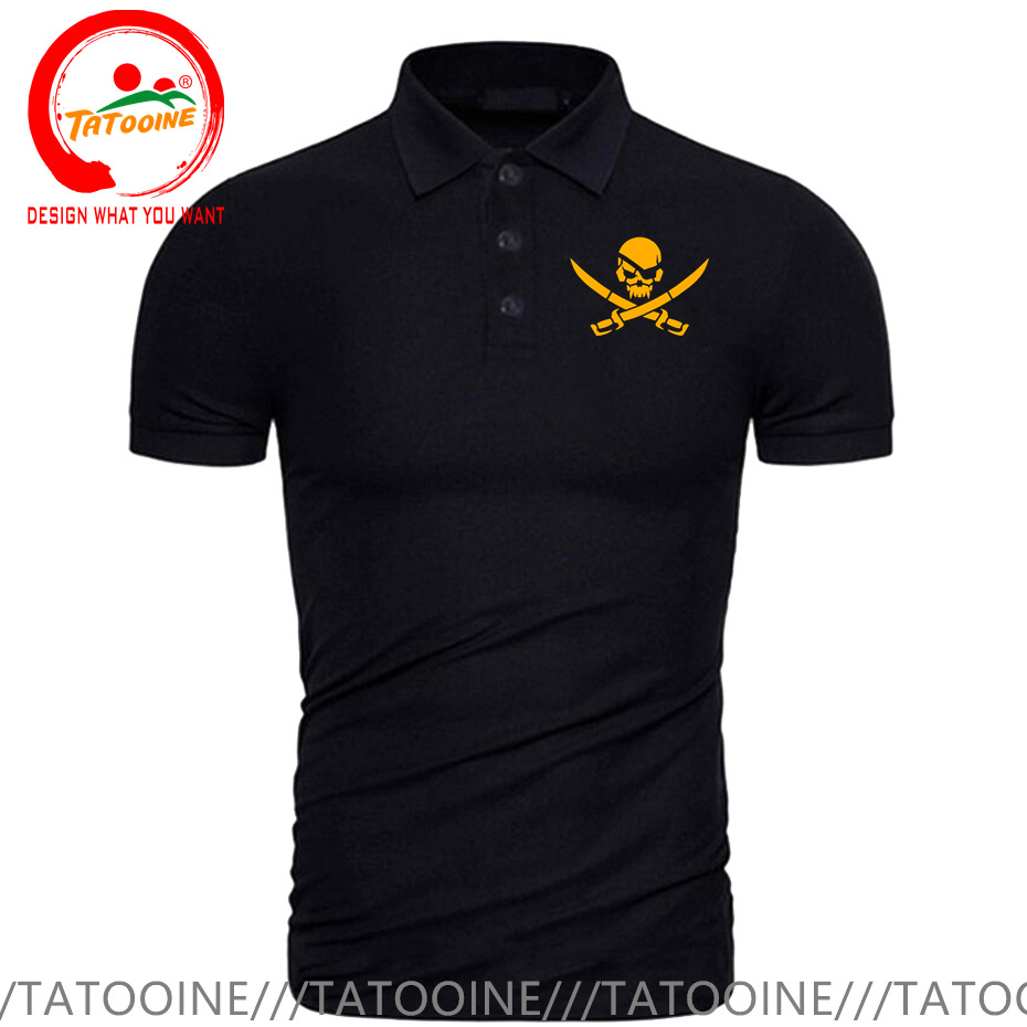 Pirate Skull Logo Print Polo S - Summer Clothing Logo recensione e prezzo