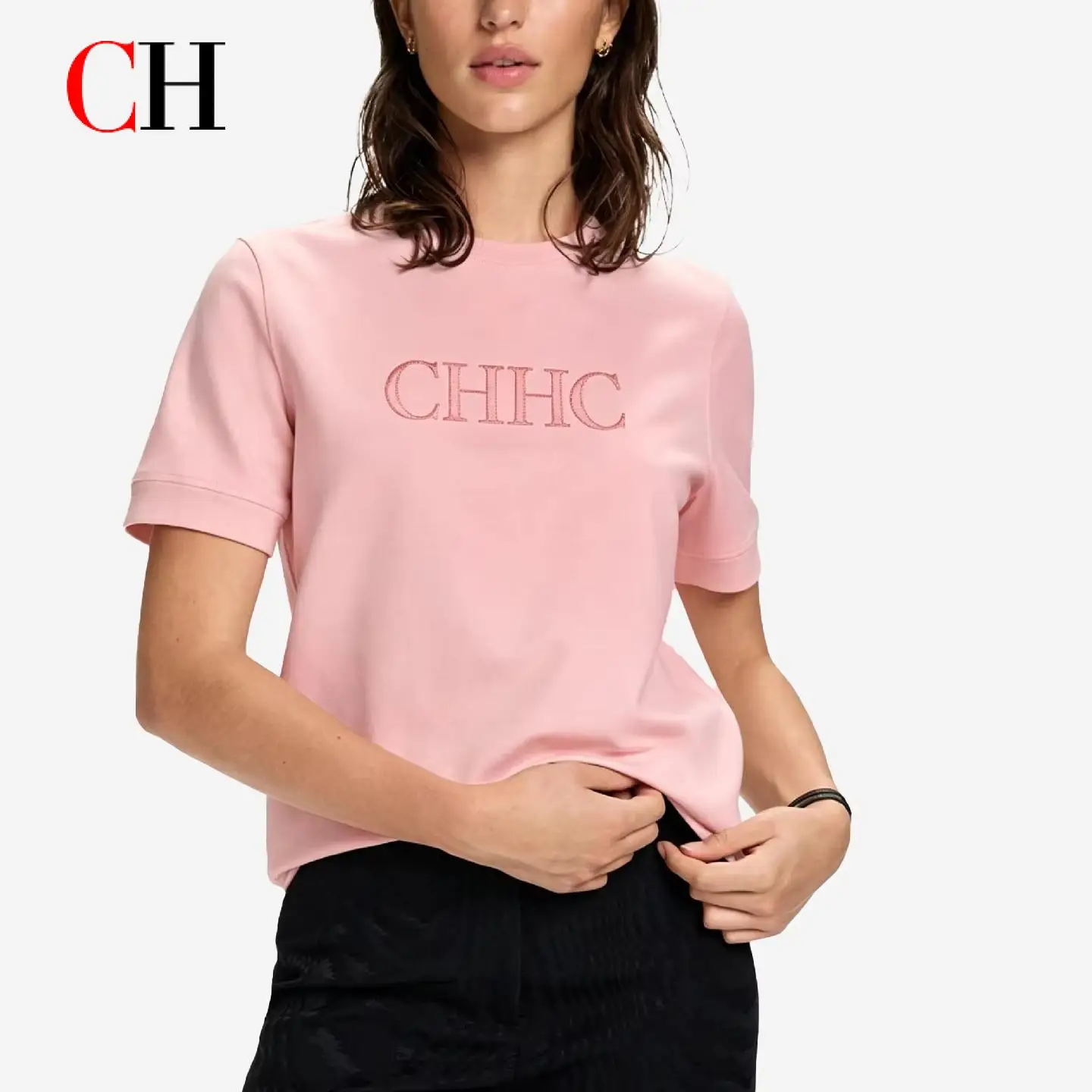CH Women's clothing Pink cotto - Summer Clothing Logo recensione e prezzo