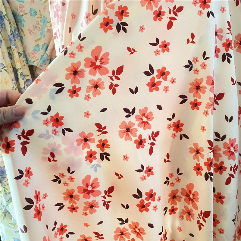 1/2/3m Floral Printed Chiffon  - Summer Clothing Material recensione e prezzo