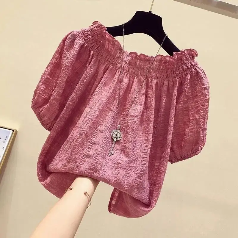 Rose Red casual slash neck puf - Summer Clothing In Winter recensione e prezzo