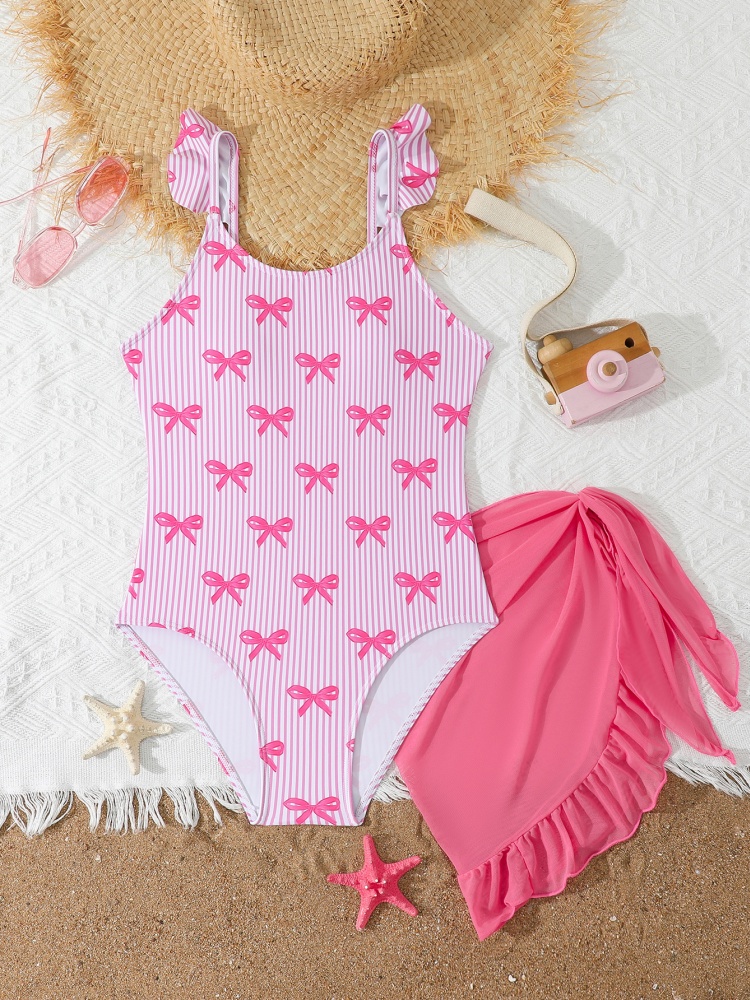 One Piece Girls Kids Swimsuit  - Swim Cover Up Mesh recensione e prezzo
