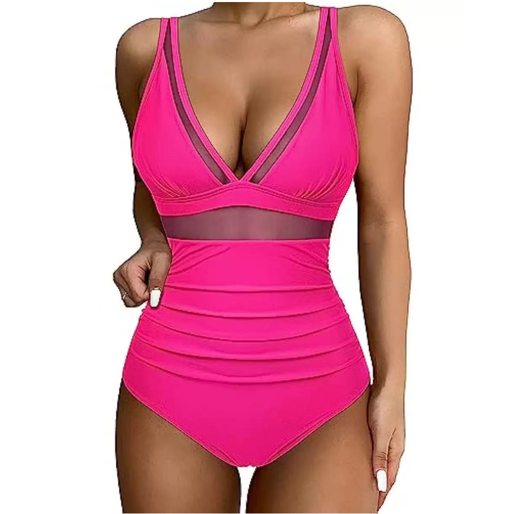 Women Deep V Mesh Cutout One P - Swimsuit One Piece recensione e prezzo