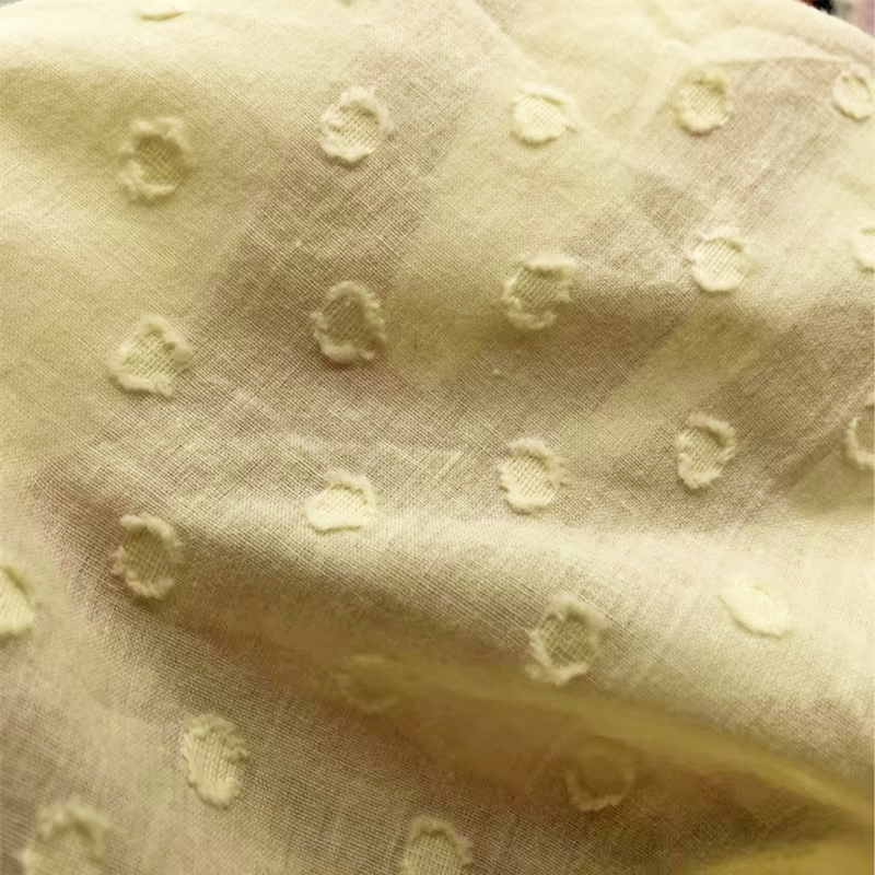 Solid Washed Cotton Polka Dot  - Summer Clothing Material recensione e prezzo