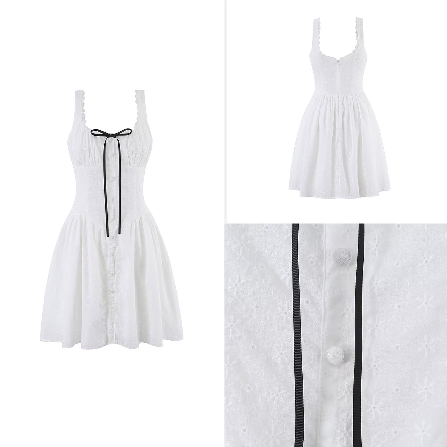 Fashionable Lace Trim Embroide - Summer Line Clothing Brand recensione e prezzo