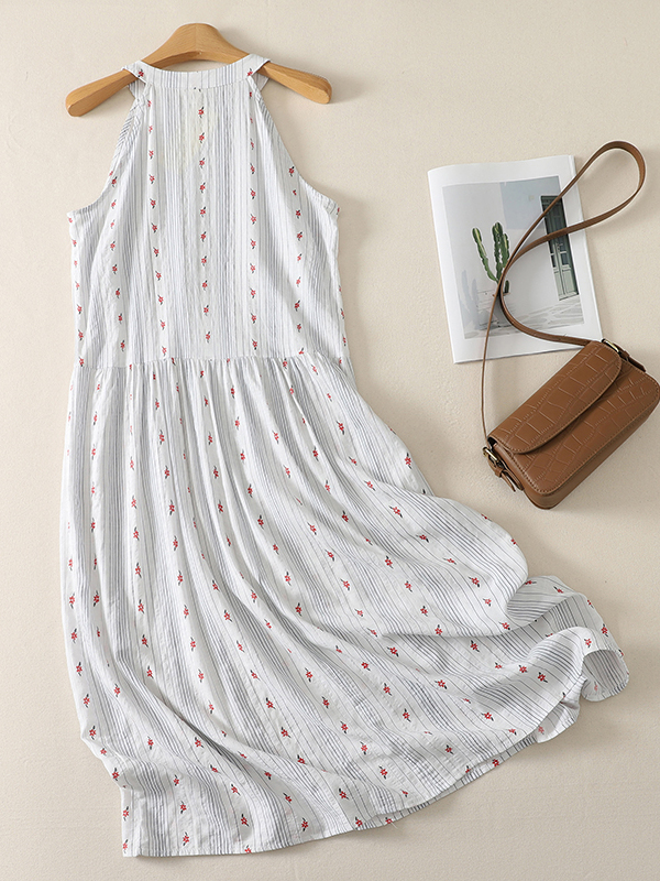 Elegant A-Line Dress Floral Pr - Summer Line Clothing Brand recensione e prezzo