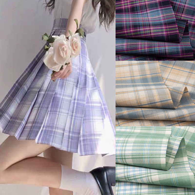 Japanese Plaid Fabric By Meter - Summer Green Clothing recensione e prezzo