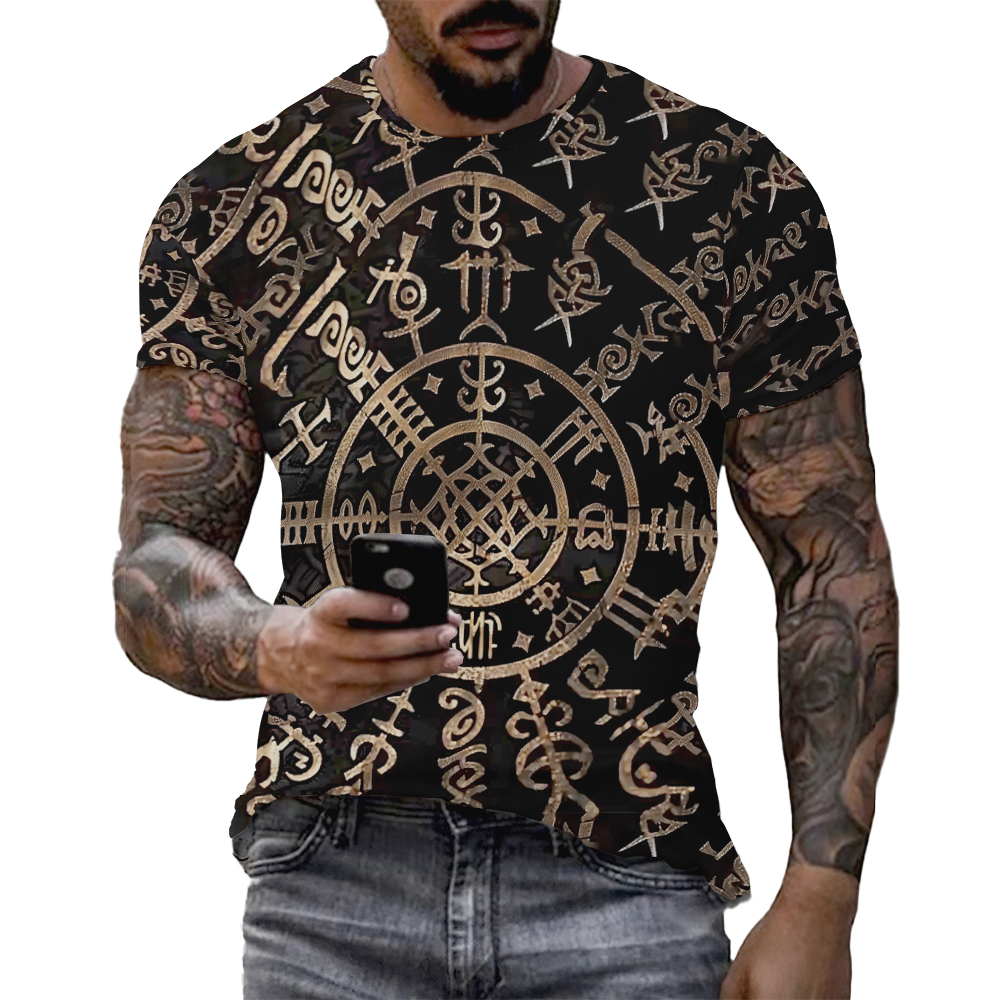 Viking Tattoo 3D Printed Men T - Summer Viking Clothing recensione e prezzo