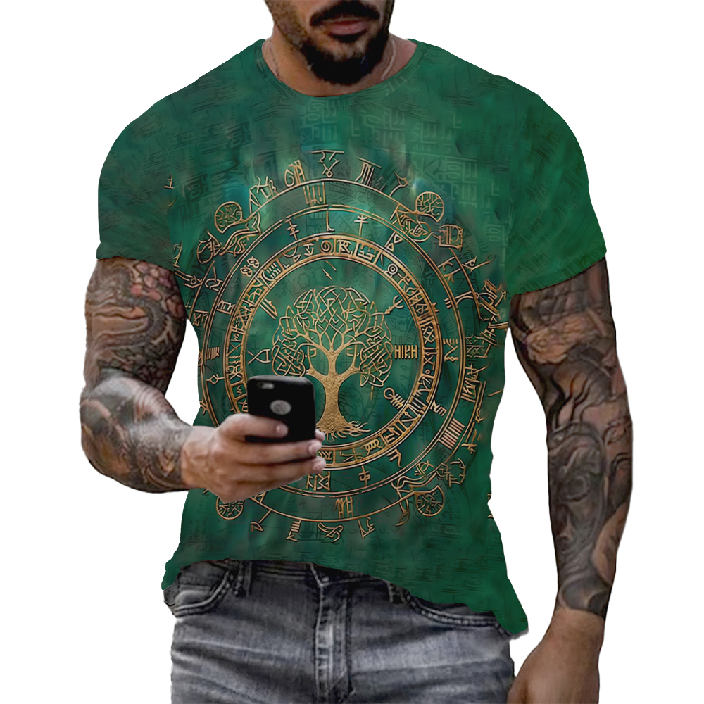 Viking Tattoo 3D Printed Men T - Summer Viking Clothing recensione e prezzo