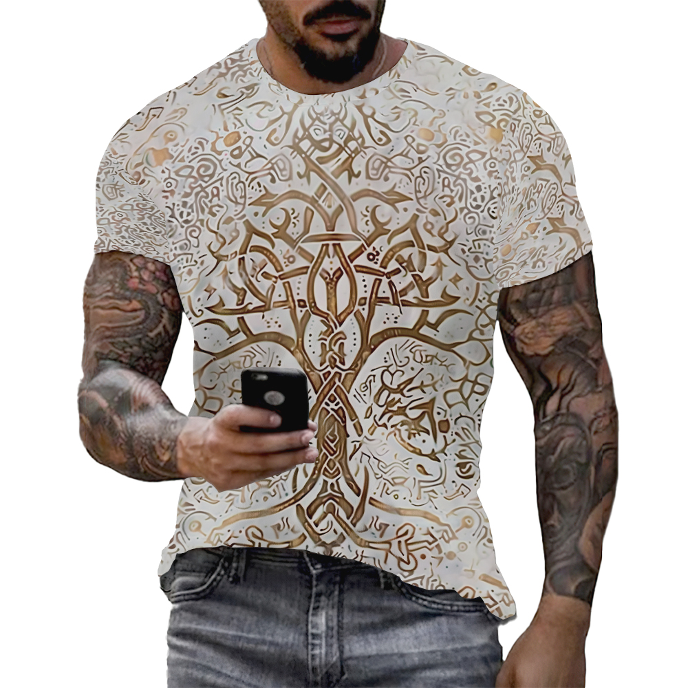 Viking Tattoo 3D Printed Men T - Summer Viking Clothing recensione e prezzo