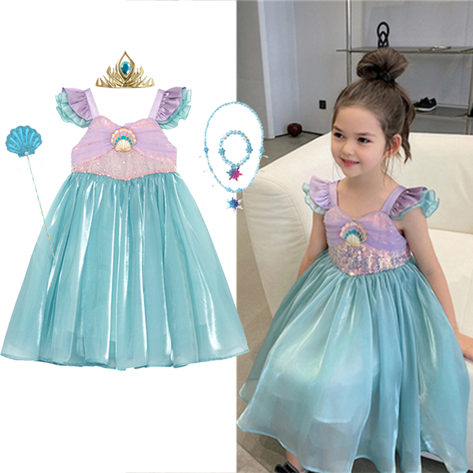Little Mermaid Ariel Princess  - Summer Clothing For Kids Girls recensione e prezzo
