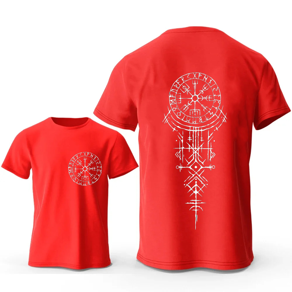 Viking Runic Compass Graphic T - Summer Viking Clothing recensione e prezzo