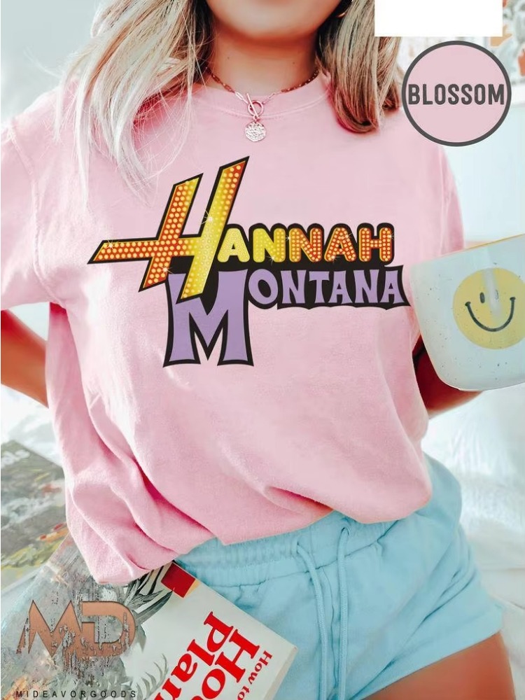 New Hannah Montana Logo T-shir - Summer Clothing Logo recensione e prezzo