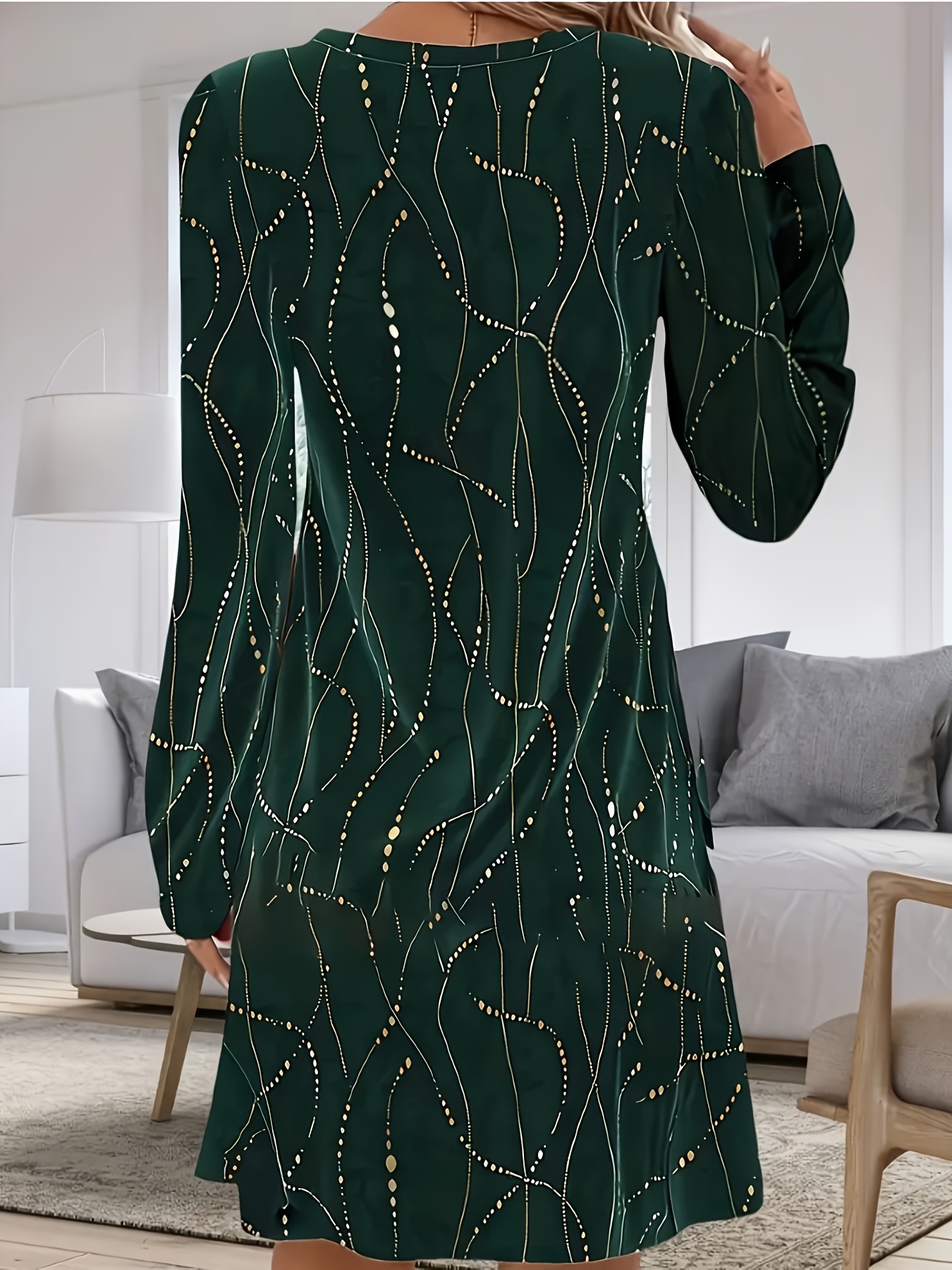 plus Size Velvet Golden Print  - Summer Clothing In Winter recensione e prezzo
