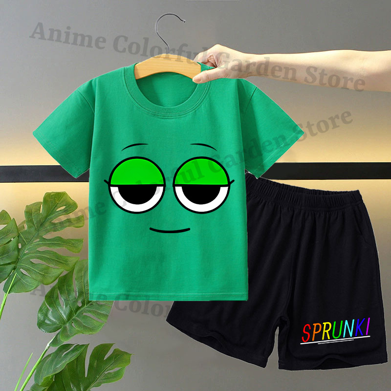 Sprunki 2pcs T-shirt and Short - Summer Clothing For Kids Girls recensione e prezzo