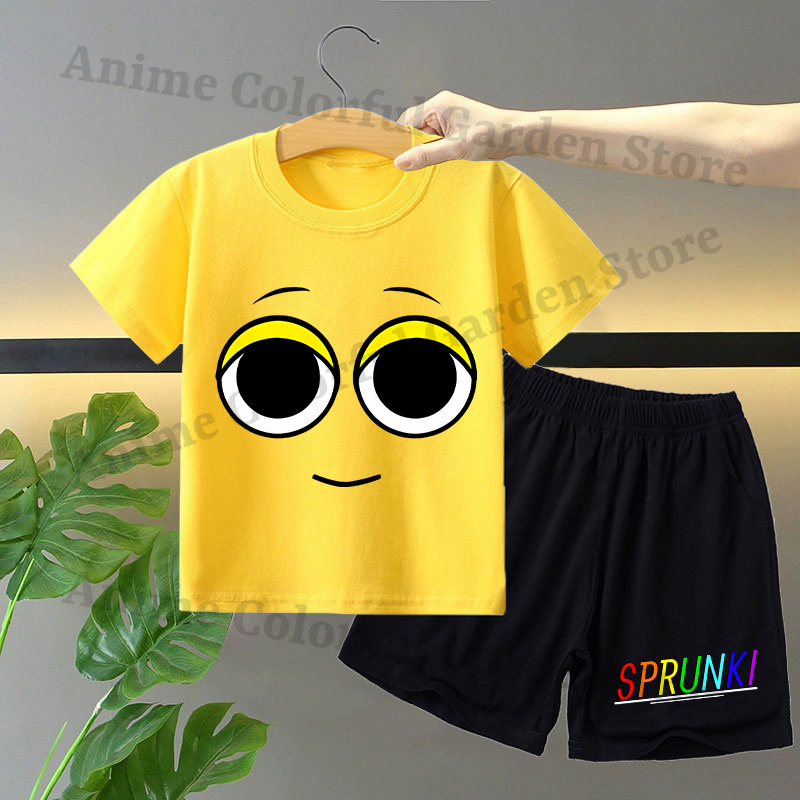 Sprunki 2pcs T-shirt and Short - Summer Clothing For Kids Girls recensione e prezzo