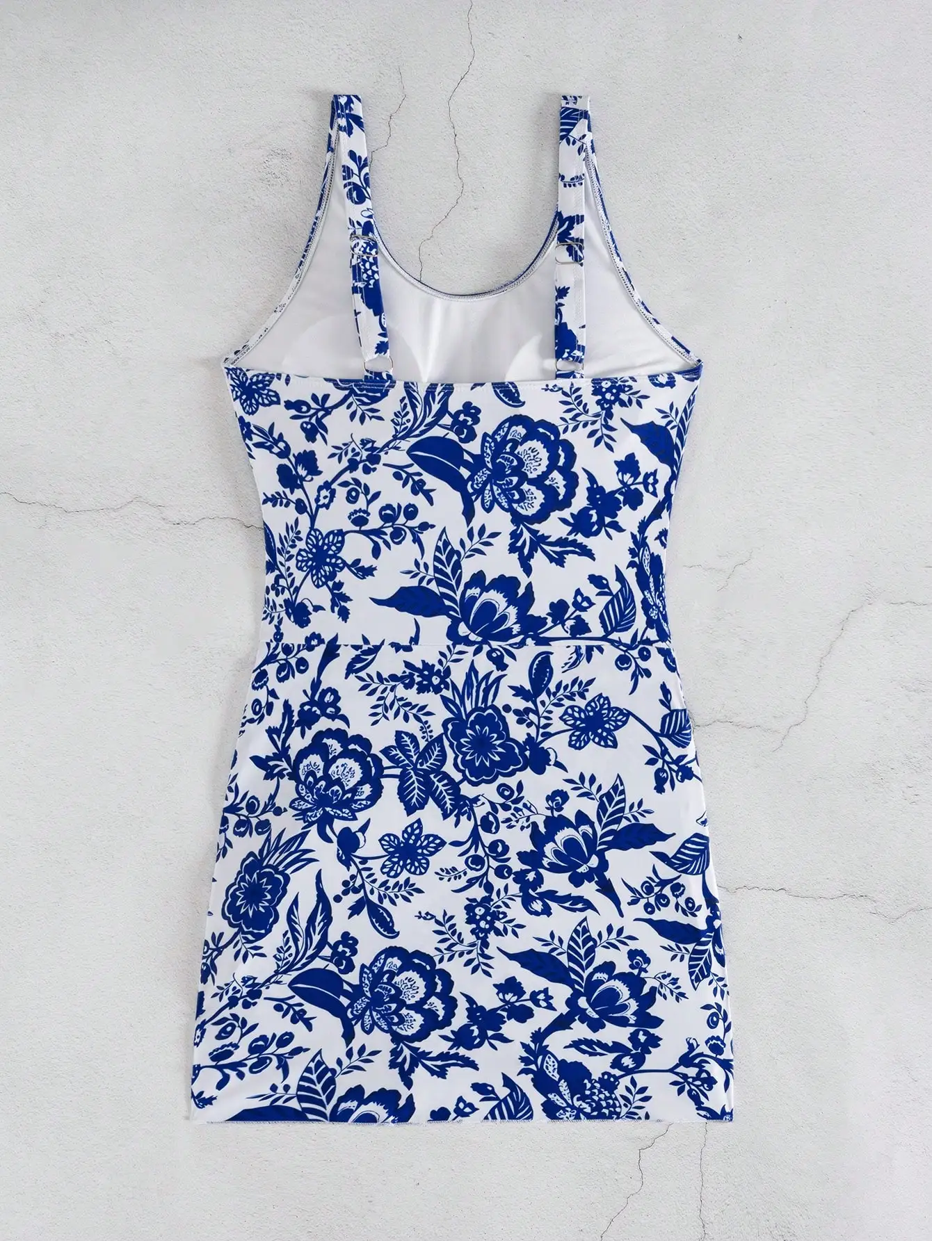 Blue And White Floral Print On - Swimsuit One Piece recensione e prezzo