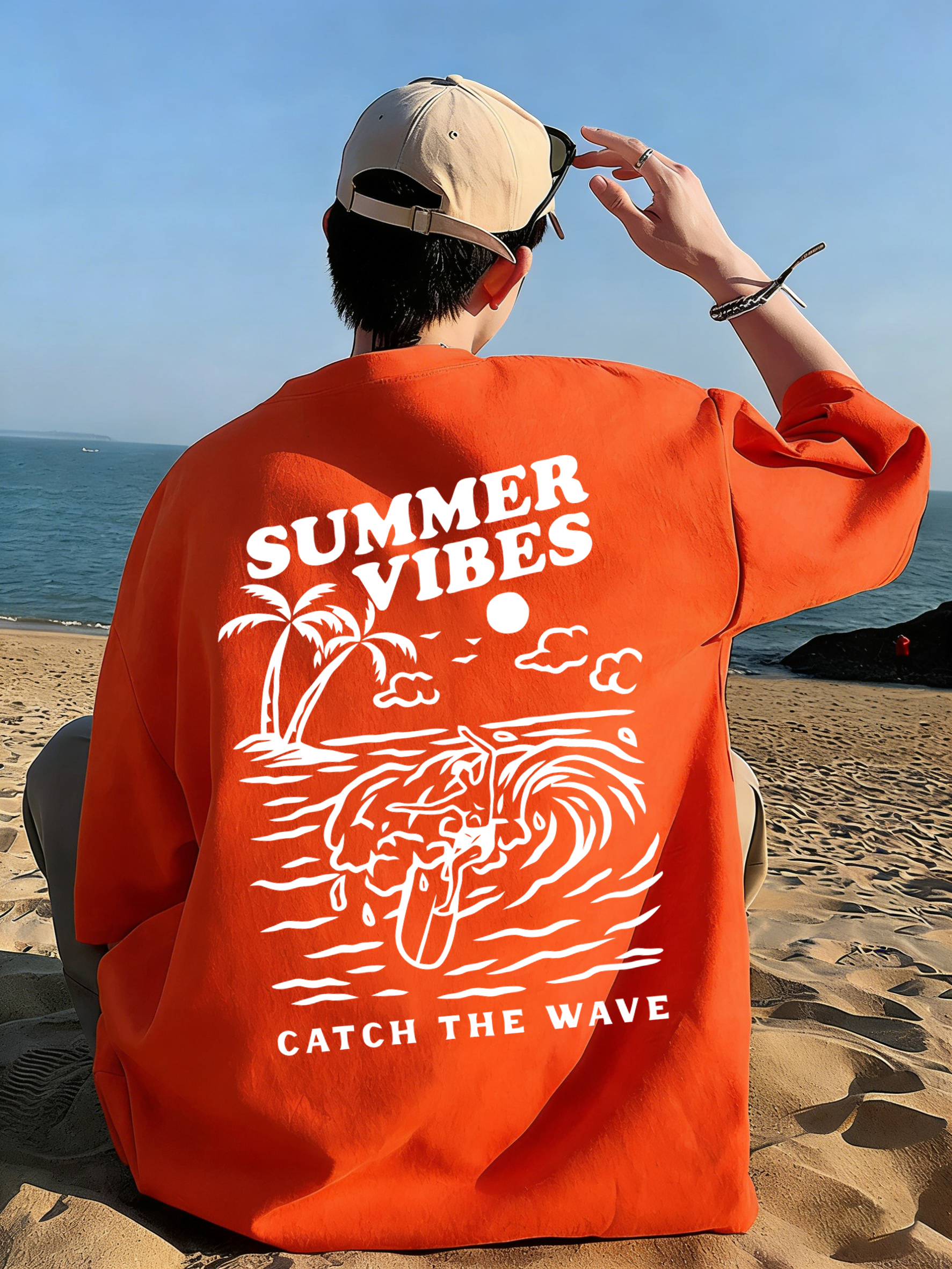Summer Vibes Catch The Wave T- - Summer Clothing Vibes recensione e prezzo