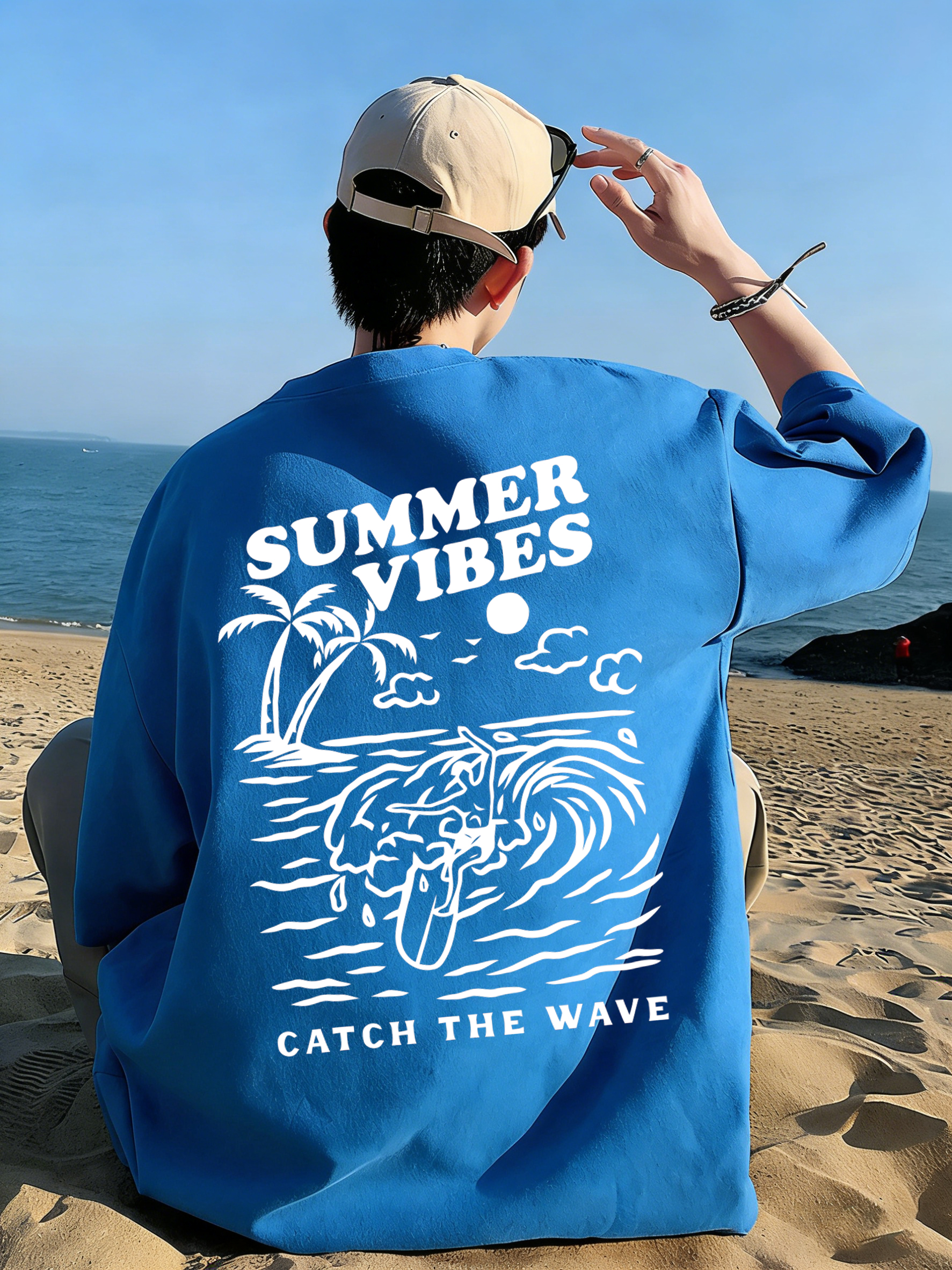 Summer Vibes Catch The Wave T- - Summer Clothing Vibes recensione e prezzo