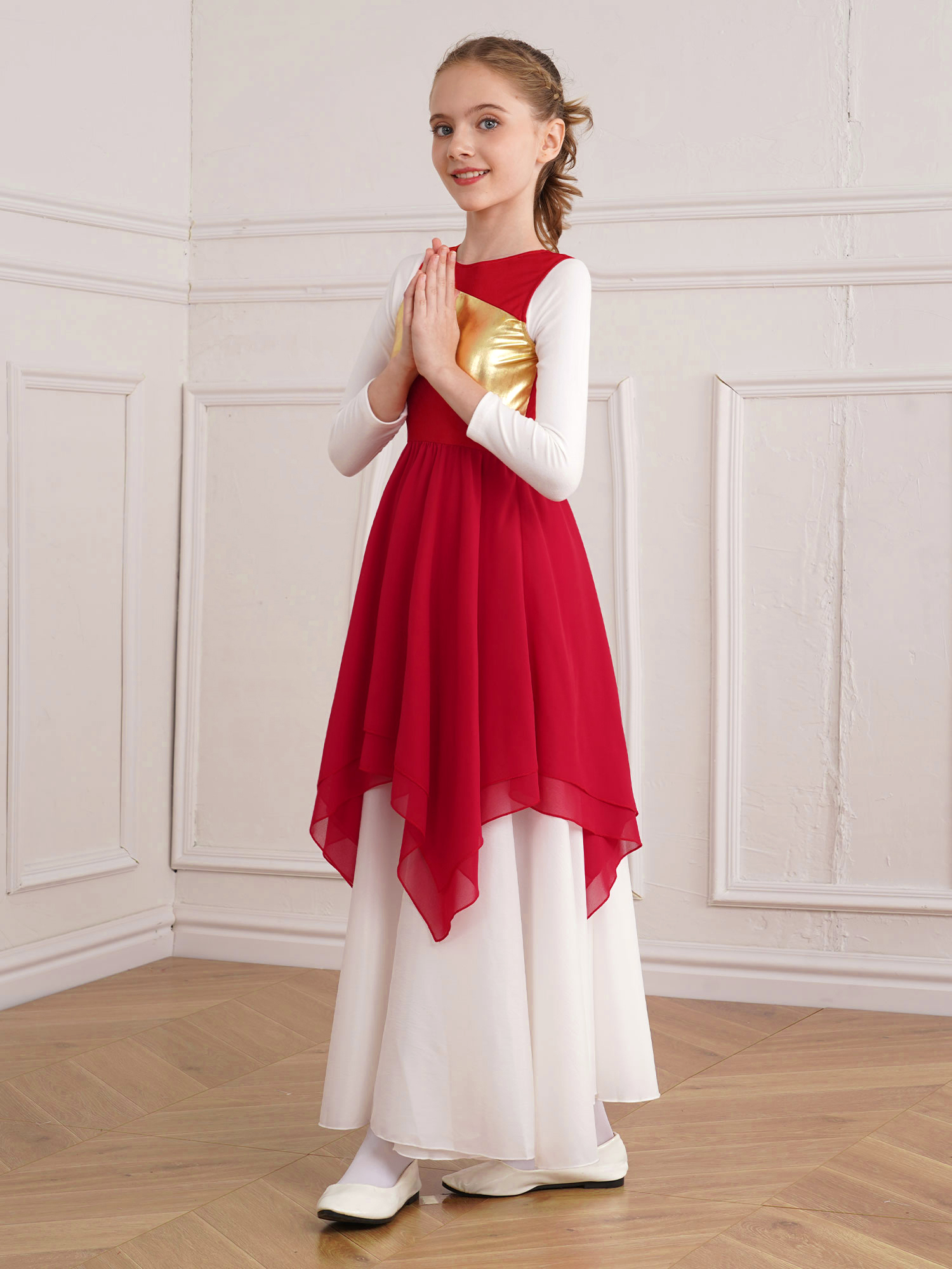 Girls Wordhip Liturgical Costu - Summer Clothing For Kids Girls recensione e prezzo