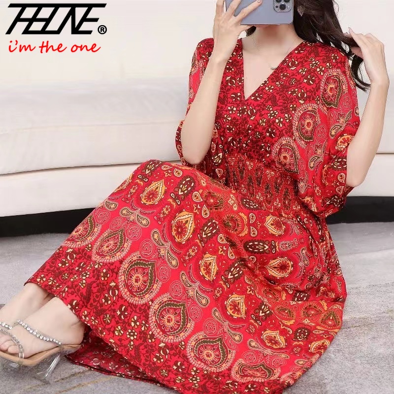 Women Dress Summer 2024 Maxi L - Indian Summer Vintage Clothing recensione e prezzo