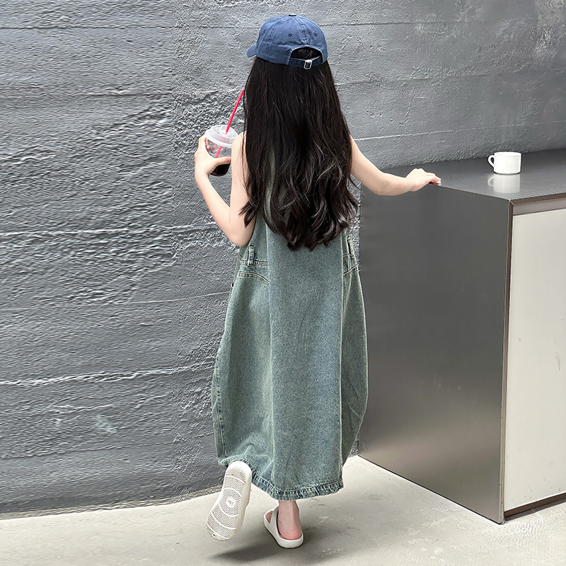 Vintage Blue Children Girls Hi - Summer Clothing For Kids Girls recensione e prezzo