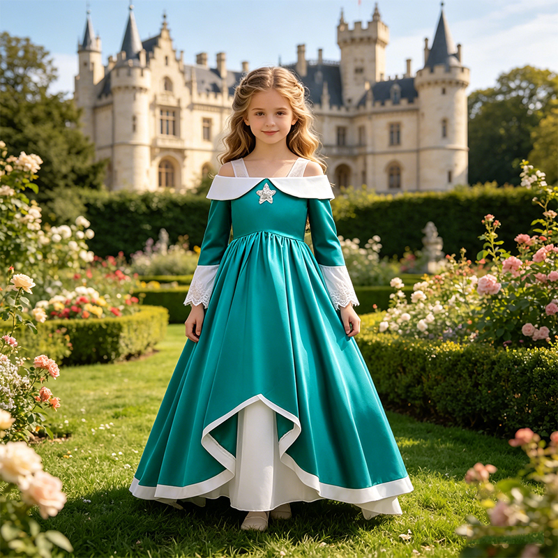 Kids Girls Cosplay Green Off S - Summer Clothing For Kids Girls recensione e prezzo